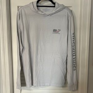 Vineyard Vines White Hooded Sweatshirt